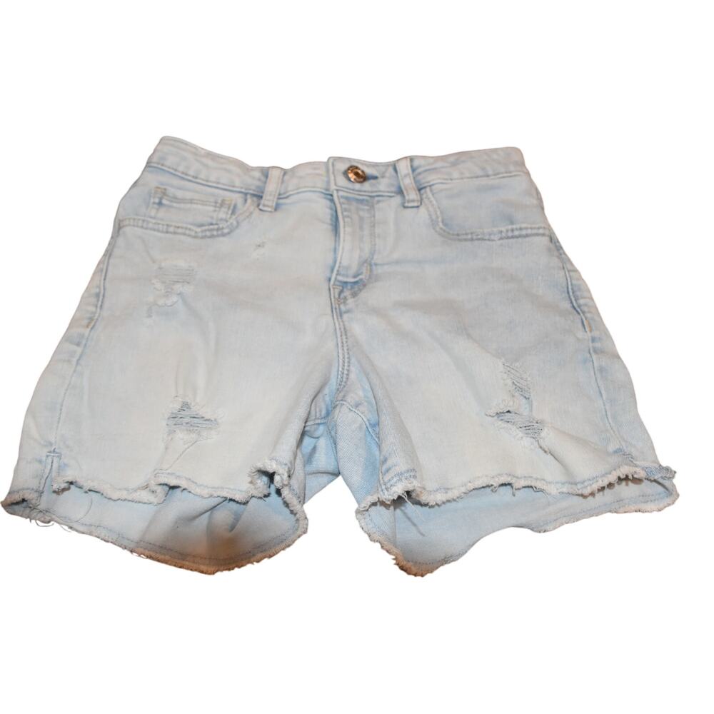 Gap Kids, Midi Denim Shorts, Light Wash, Factory Tears, EGU/LN, Size 12